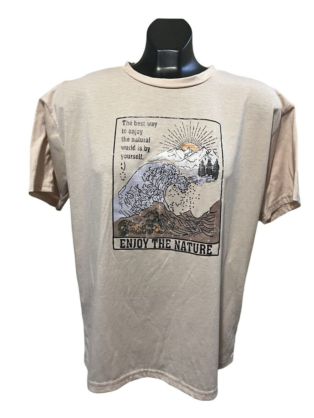 Shein Enjoy The Nature Graphic T-Shirt - Men’s Large